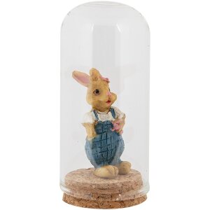Clayre & Eef Glazen stolp Ø5x10cm Transparant...