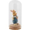Clayre & Eef Glazen stolp Ø5x10cm Transparant met kurkbodem Deco
