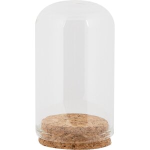 Clayre & Eef Glazen stolp Ø5x8cm Transparant...