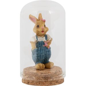 Clayre & Eef Glazen stolp Ø5x8cm Transparant...