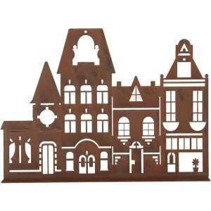 Clayre & Eef 6Y5779 Decoratie Huis 29x5x21 cm Landelijke stijl Metaal Bruin
