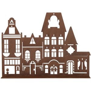 Clayre & Eef 6Y5779 Decoratie Huis 29x5x21 cm Landelijke stijl Metaal Bruin