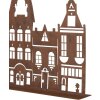 Clayre & Eef 6Y5779 Decoratie Huis 29x5x21 cm Landelijke stijl Metaal Bruin