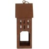 Clayre & Eef 6Y5792 Decoratie Huis Metaal Bruin 13x11x30 cm Landelijke stijl