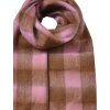 Juleeze JZSC0819P Sjaal Rozebruin geruit 39x200 cm