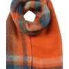 Juleeze JZSC0820O Sjaal oranje geruit 35x212 cm Dames accessoire