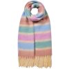 Juleeze JZSC0832PA Sjaal paars 37x210 cm met franjes streepdessin