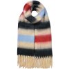 Juleeze JZSC0832R Sjaal 37x210 cm Rood Blauw Beige Gestreept