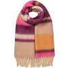Juleeze JZSC0832Y Sjaal 37x210cm Geel Rood Beige Roze met Franjes