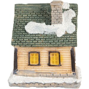 Clayre & Eef 6PR5735 Decoratie Huis LED Beige Groen 5x5x6 cm