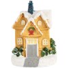 Clayre & Eef 6PR5738 Decoratie Huisje met LED Geel Wit Ø 6x9 cm