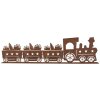 Clayre & Eef 6Y5777 Decoratie Trein Metaal Bruin 34x5x10 cm Landelijke stijl