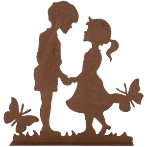 Clayre & Eef 6Y5782 Decoratie Kinderen Metaal Bruin 25x5x25 cm Landelijke stijl