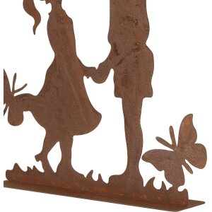 Clayre & Eef 6Y5782 Decoratie Kinderen Metaal Bruin 25x5x25 cm Landelijke stijl