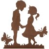 Clayre & Eef 6Y5782 Decoratie Kinderen Metaal Bruin 25x5x25 cm Landelijke stijl