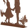 Clayre & Eef 6Y5782 Decoratie Kinderen Metaal Bruin 25x5x25 cm Landelijke stijl