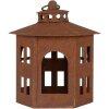Clayre & Eef 6Y5785 Lantaarn Bruin Ø 19x22 cm Metaal Antieke Stijl Tuindecoratie