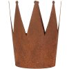 Clayre & Eef 6Y5789 Decoratiekroon set van 3 metalen roest-look landelijke stijl