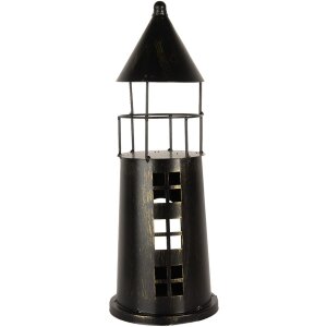 Clayre & Eef 6Y5790 Decoratie Vuurtoren Zwart...