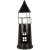 Clayre & Eef 6Y5790 Decoratie Vuurtoren Zwart Ø16x45 cm Metaal Landhuisstijl