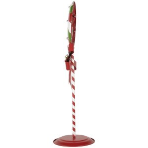 Clayre & Eef 6Y5635 Decoratie Lolly LED 36x29x100 cm Metaal Rood Groen