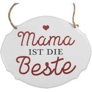 Clayre & Eef 6Y5687 Tekstbordje Mama is de Beste...