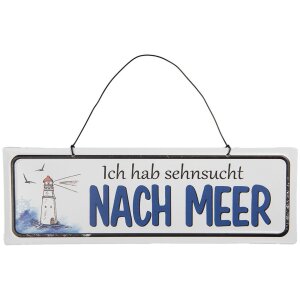 Clayre & Eef 6Y5692 Tekstbordje ik verlang naar de...