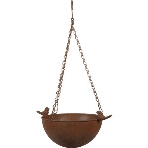 Clayre & Eef 6Y5793 Hangende Vogelvoederbak Antiek Bruin 30x21x14/50 cm
