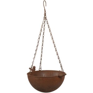 Clayre & Eef 6Y5793 Hangende Vogelvoederbak Antiek Bruin 30x21x14/50 cm