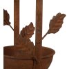 Clayre & Eef 6Y5795 Hangend Vogelbad Bruin Metaal 15x14x42 cm Antieke Stijl
