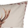 Clayre & Eef Kussenhoes Hertenmotief Beige Bruin 45x45 cm Polyester