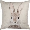 Clayre & Eef KT021.422 Kussenhoes Bunny Beige 45x45 cm Landelijke stijl