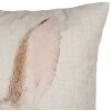 Clayre & Eef Kussenhoes 45x45 cm Beige Konijntje Motief Landelijke Stijl Polyester