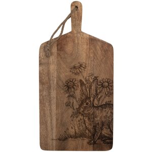 Clayre & Eef 6H2390 Decoratie Snijplank Hout Bruin...