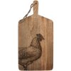 Clayre & Eef 6H2392 Decoratie Snijplank Naturel Bruin 25x50x2 cm Landelijke Stijl