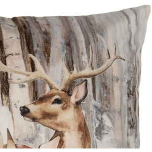 Clayre & Eef KT021.404 kussenhoes 45x45cm herten bos...