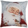 Clayre & Eef KT021.406 Kussenhoes Kerst Design Grijs Rood 45x45 cm