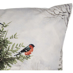 Clayre & Eef KT021.407 Kussenhoes 45x45 cm Wit Groen...