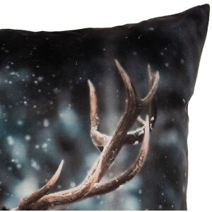 Clayre & Eef KT021.411 Kussenhoes hertenmotief 45x45 cm landelijke stijl
