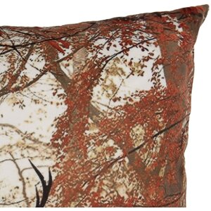 Clayre & Eef kussenhoes hertenmotief bruin oranje 45x45 cm landelijke stijl