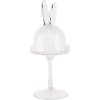 Clayre & Eef 6GL4929 Glazen stolp konijnvorm Ø 12x29 cm Transparante decoratie