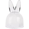Clayre & Eef 6GL4929 Glazen stolp konijnvorm Ø 12x29 cm Transparante decoratie