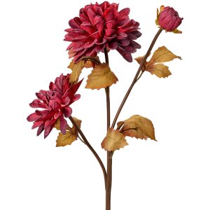 Clayre & Eef 6PL0387R Kunstbloem roodbruin 10x10x66 cm