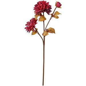 Clayre & Eef 6PL0387R Kunstbloem roodbruin 10x10x66 cm
