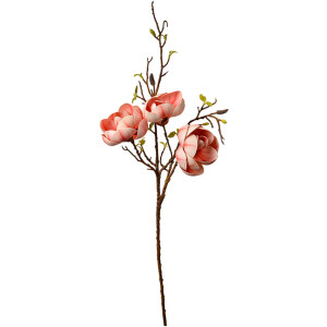 Clayre & Eef Deko Zweig mit Blüten Rosa Braun...