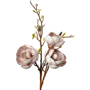 Clayre & Eef Decoratieve Tak met Bloemen Beige Bruin...