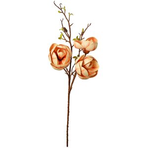Clayre & Eef 5PL0169Y Decoratie Tak met Bloemen Geel Bruin 20x20x106 cm