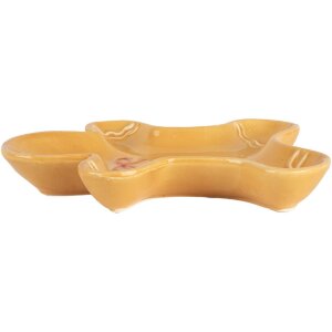 Clayre & Eef 6CE2134 Schaal Peperkoekman Bruin 14x16x2 cm Landelijke stijl