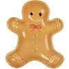 Clayre & Eef 6CE2134 Schaal Peperkoekman Bruin 14x16x2 cm Landelijke stijl