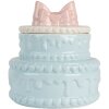 Clayre & Eef 6CE2146 Decoratiepot met deksel Keramiek Blauw Roze Ø 13x15 cm